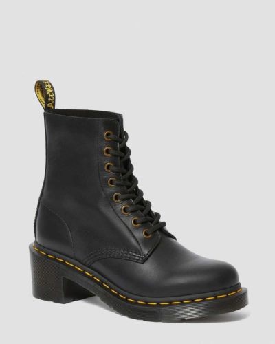 Botas Con Cordones Dr Martens Clemency Cuero Heeled Para Mujer DR6578X